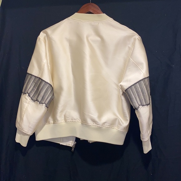 3.1 Phillip Lim lace insert bomber jacket - Picture 2 of 3